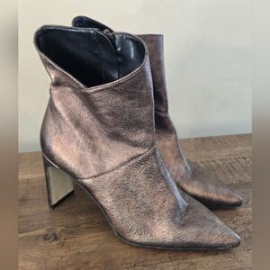 Marian bronze leather booties made in Spain Size 8.5 EUR 39